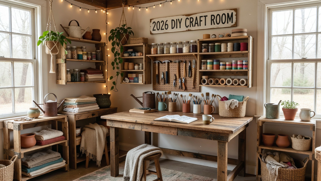 2026 DIY Craft Room Setup Ideas for Budget Fixer Uppers