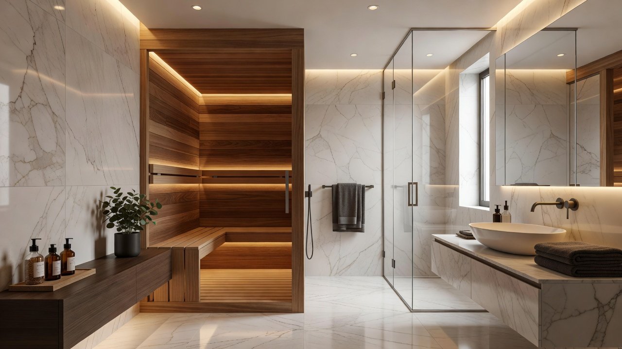 2026 Bathroom Remodel: Adding a Compact Home Sauna