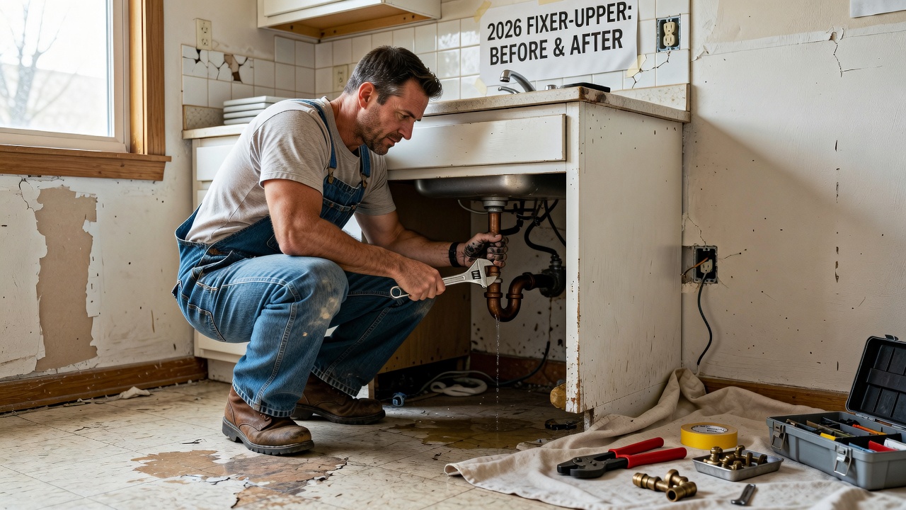 Budget Plumbing Reno: Fixer-Upper Leak & Pipe Fixes 2026