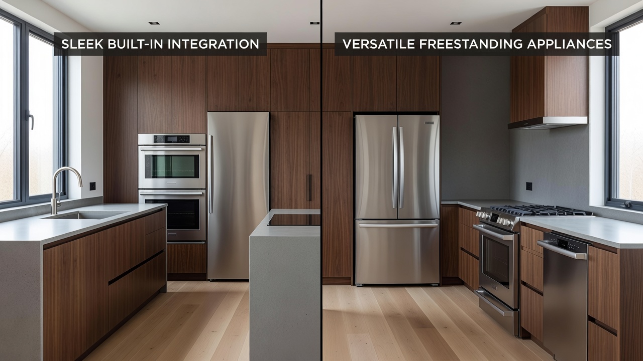 Built-In vs Freestanding Appliances for Kitchen Renovations