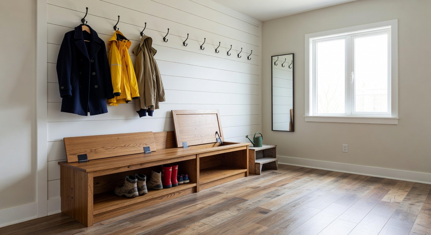 DIY Mudroom Makeover: Fixer-Upper Under $400