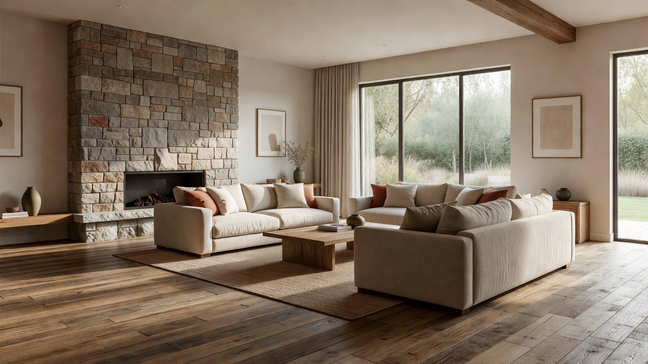 Natural Material Living Room Designs: Timeless Ideas 2026