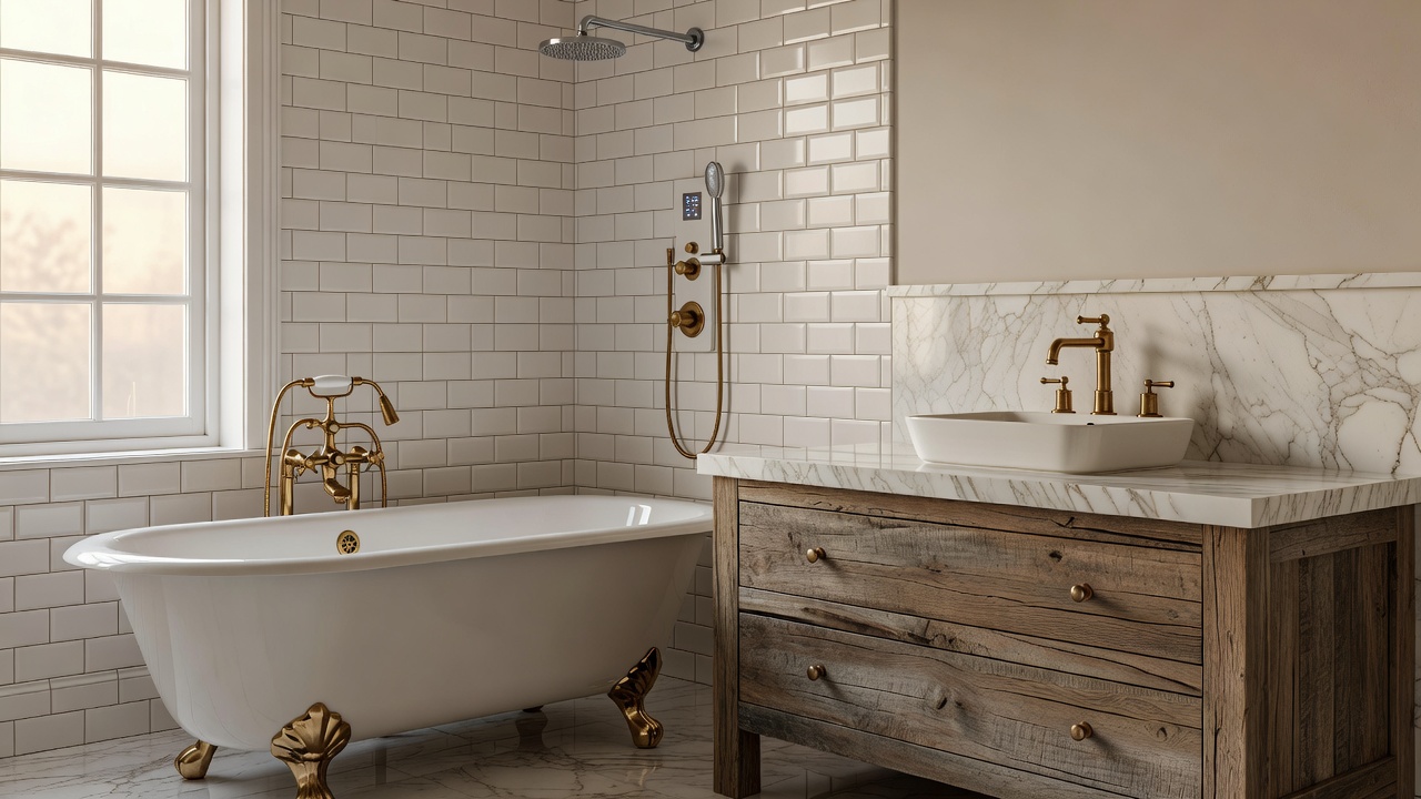 Vintage-Modern Fusion Bathroom Remodeling Ideas for 2026